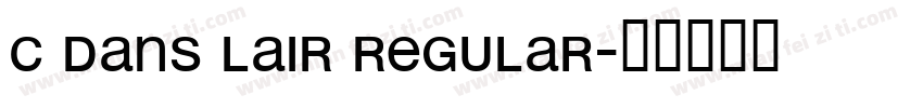 C Dans Lair Regular字体转换